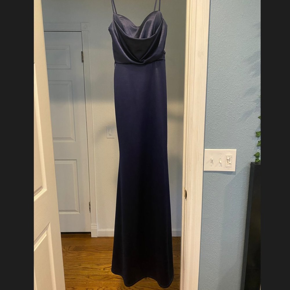 Navy Blue Prom/Bridesmaid Dress